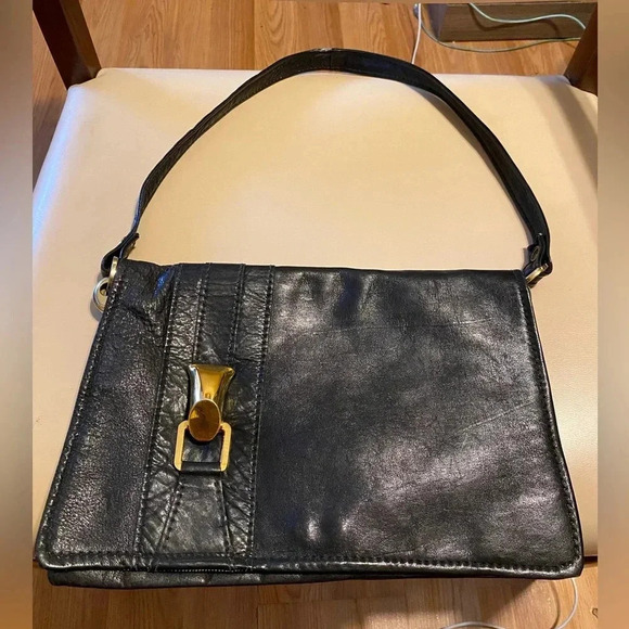 Vintage Genuine Leather Shoulder Bag Women - Great Condition - Very Elegant - Picture 2 of 16